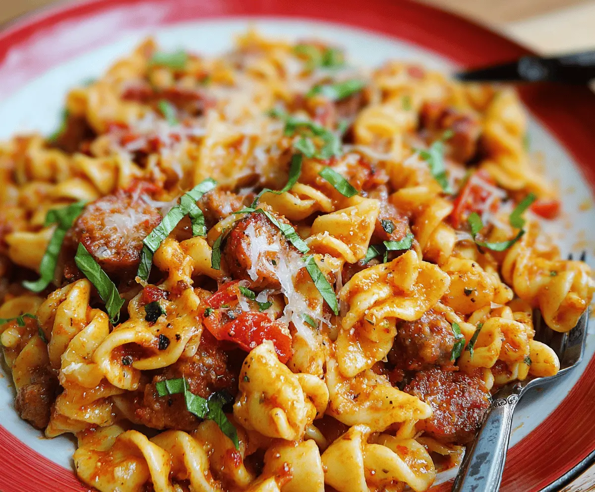 Spicy Sausage Pasta Recipe Perfect for Dinner