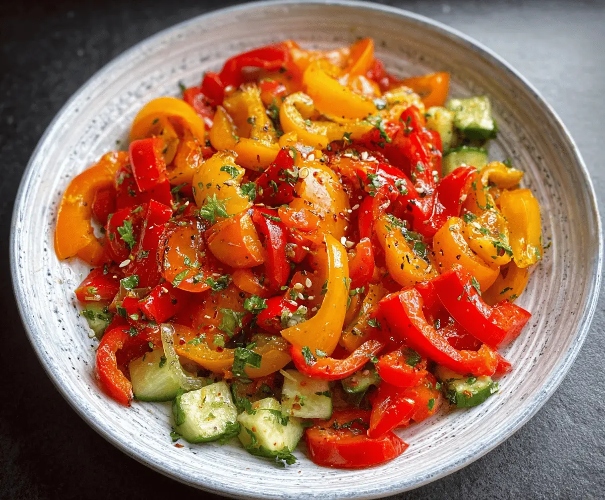Fresh Sweet Pepper Salad Recipe for Summer