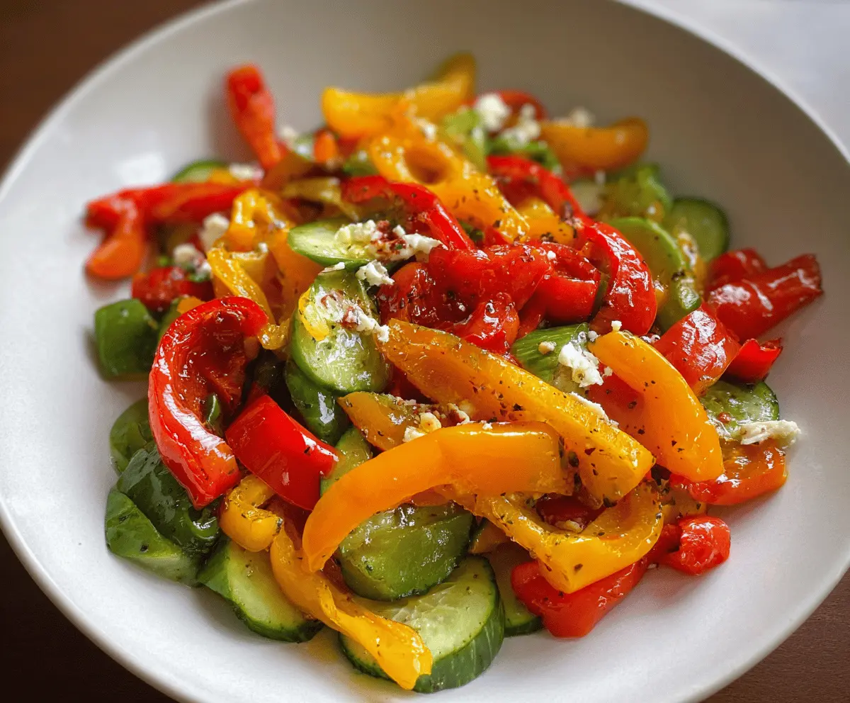 Fresh Sweet Pepper Salad Recipe for Summer