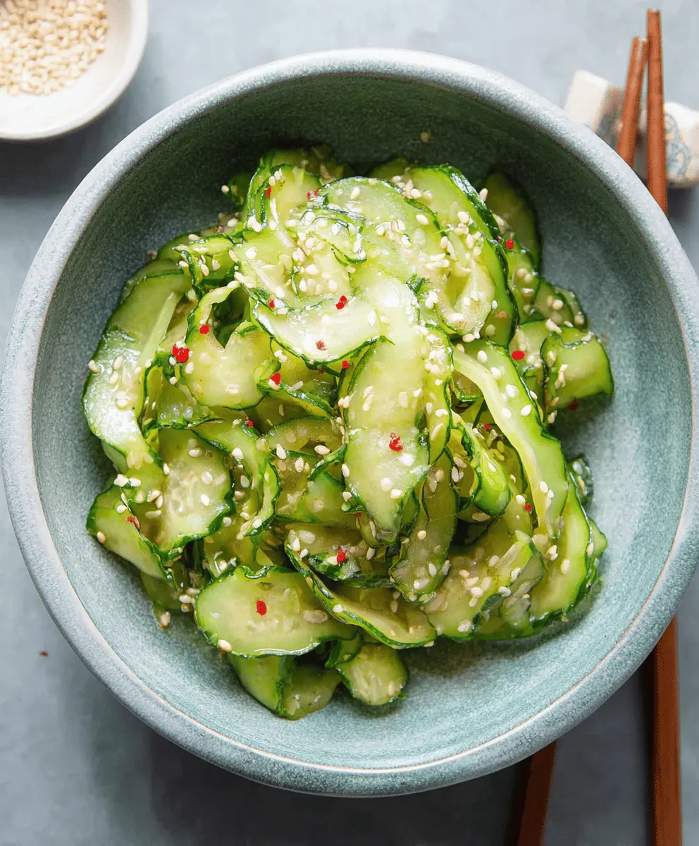 Refreshing Healthy Japanese Cucumber Salad Recipe