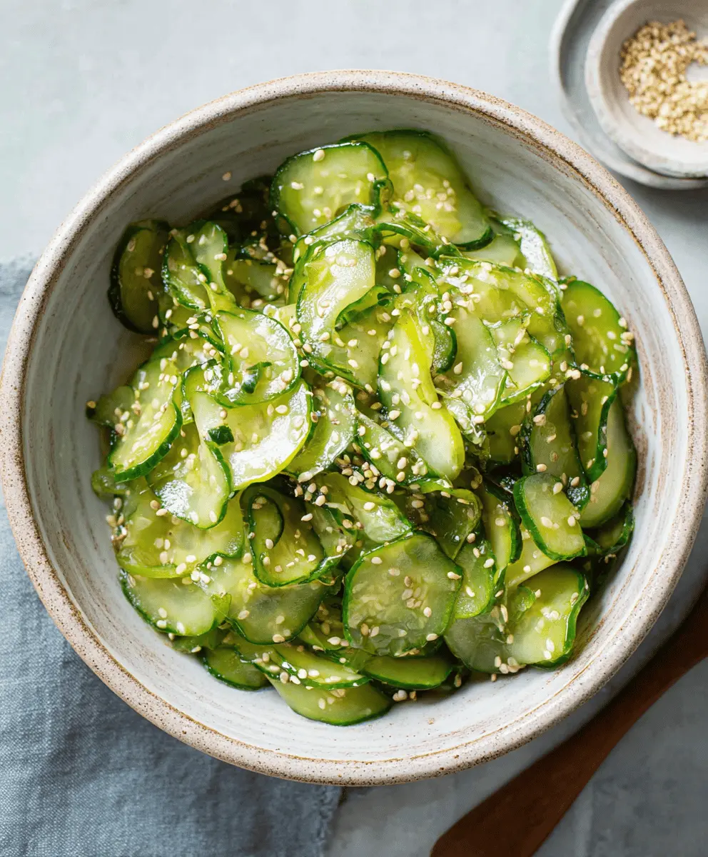 Refreshing Healthy Japanese Cucumber Salad Recipe