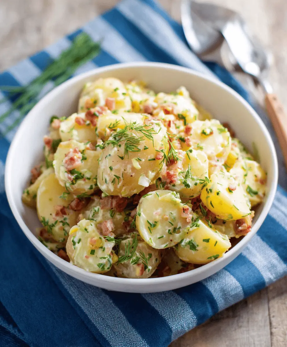 Easy German Potato Salad Recipe with Tangy Dressing