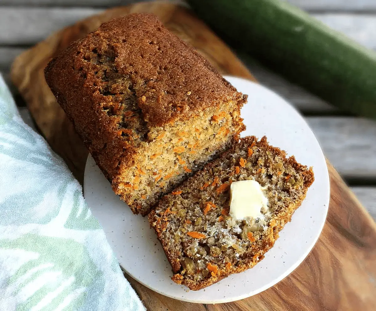 Moist Zucchini Carrot Banana Bread Recipe