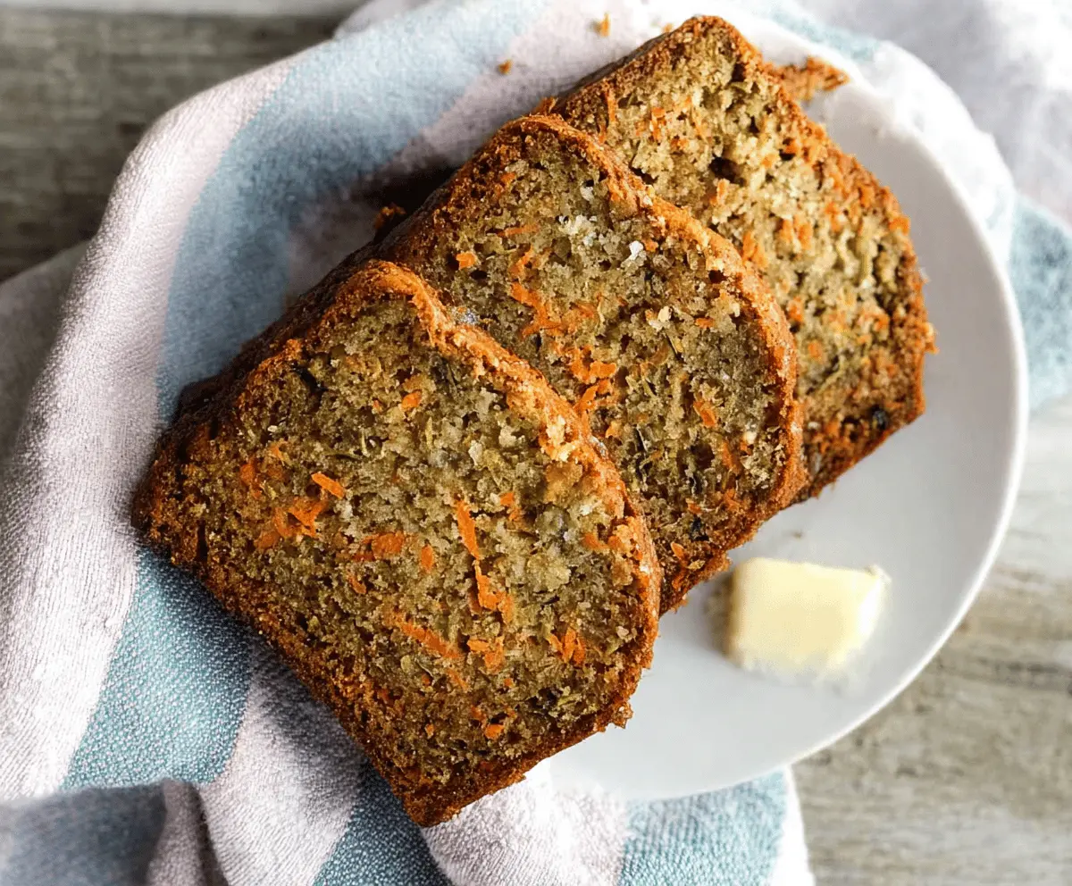 Moist Zucchini Carrot Banana Bread Recipe