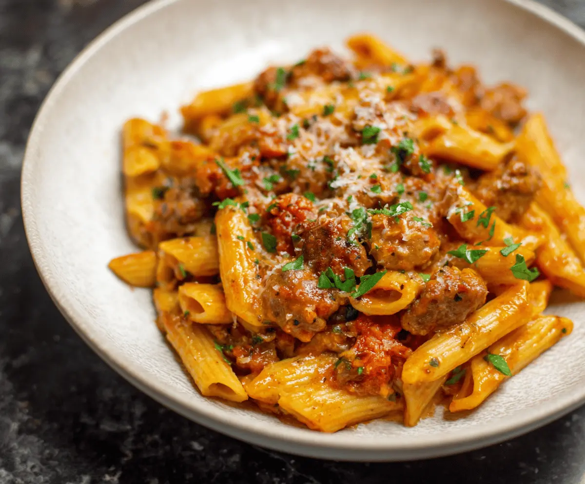 Easy Spicy Sausage Pasta Recipe
