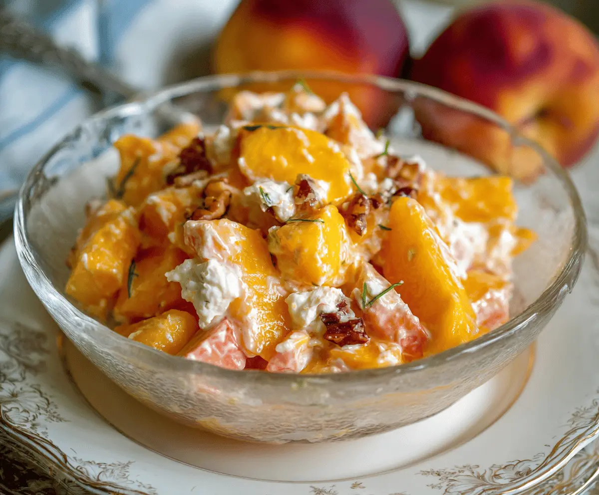 Fresh and Easy Millionaire Peach Salad Recipe
