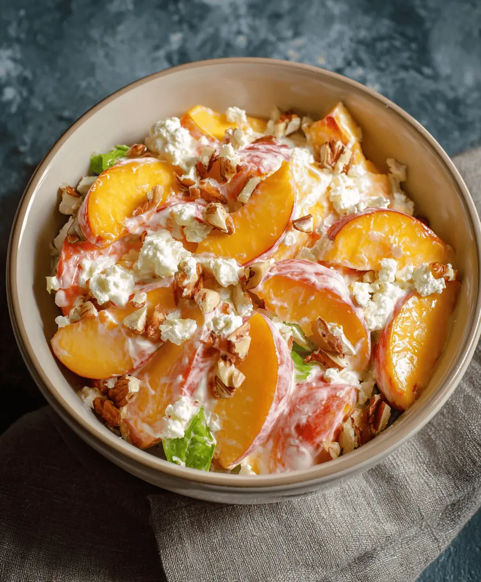 Fresh and Easy Millionaire Peach Salad Recipe