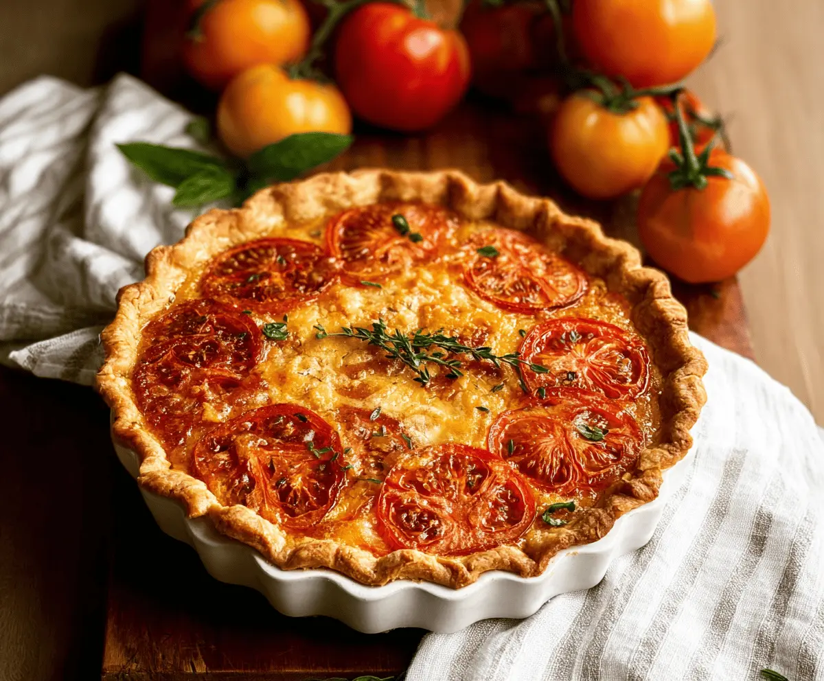 Classic Southern Tomato Pie Recipe with Fresh Tomatoes