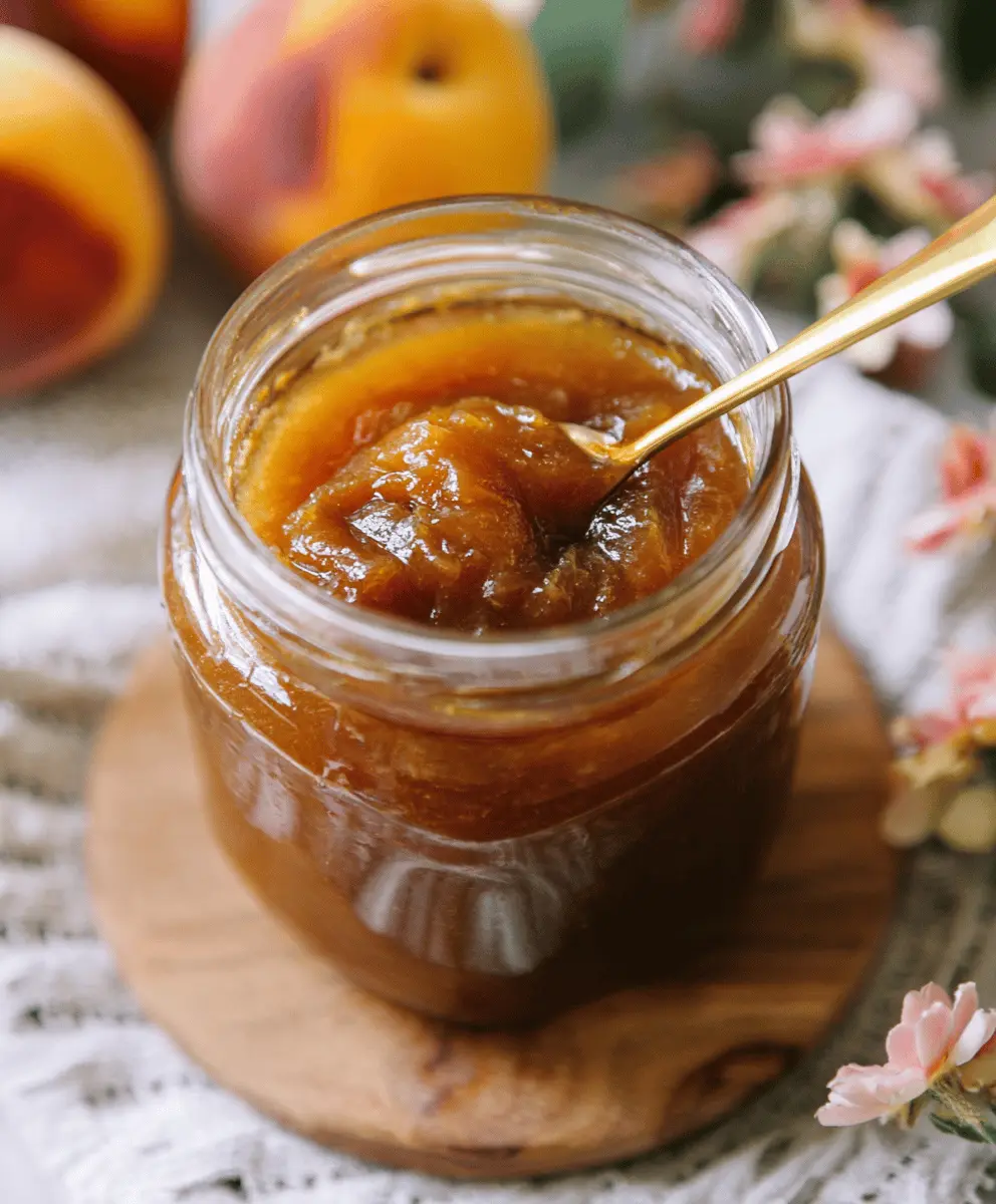Homemade Peach Butter Recipe Easy and Delicious