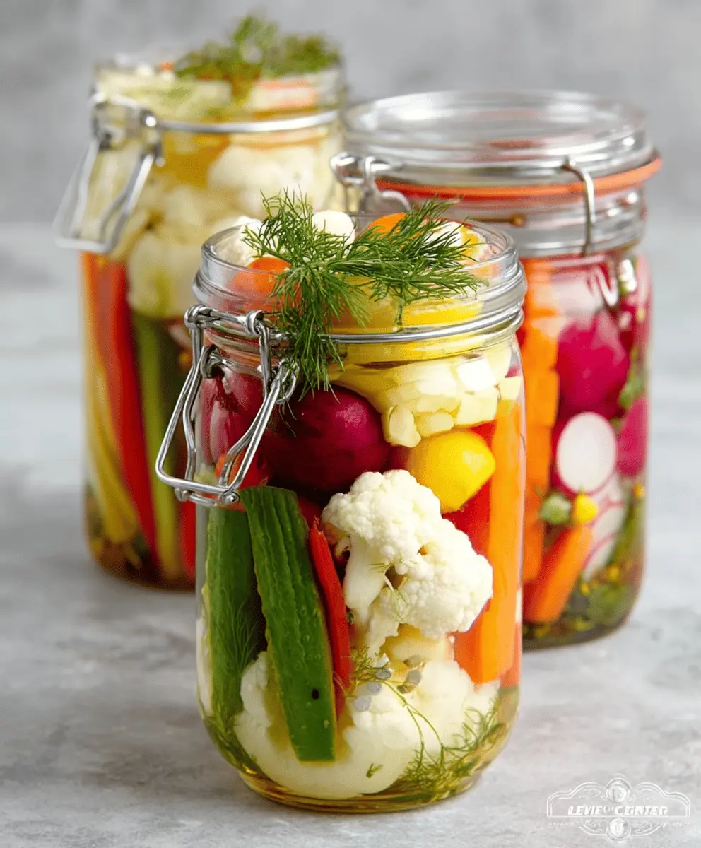 Easy Homemade Refrigerator Pickled Vegetables Recipe