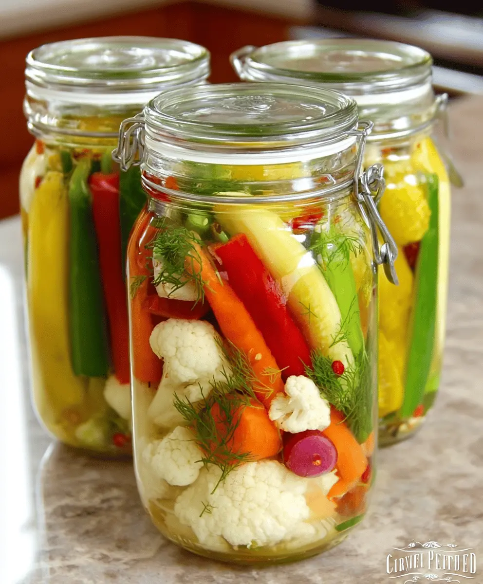Easy Homemade Refrigerator Pickled Vegetables Recipe