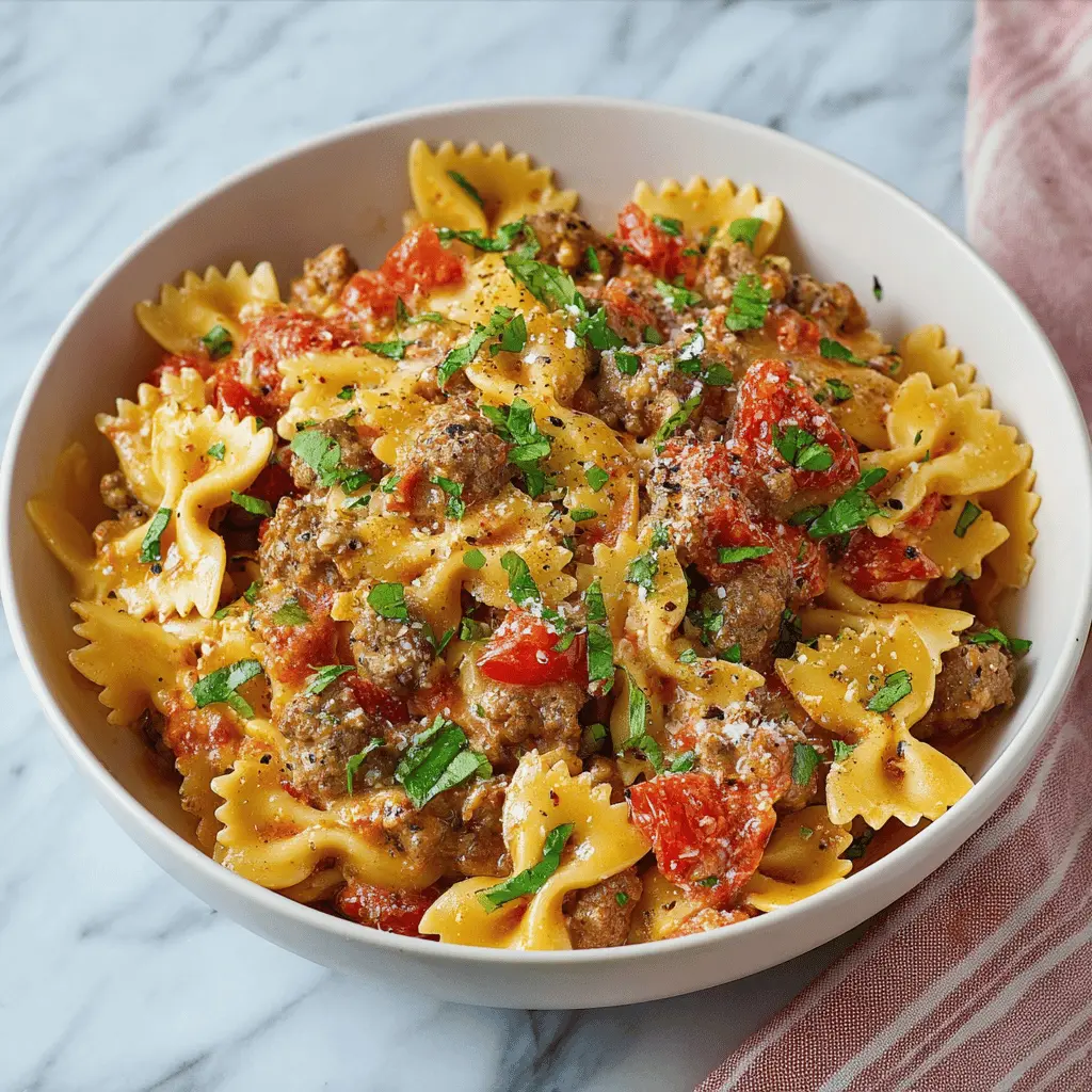 Easy Italian Sausage Bow Tie Pasta Recipe