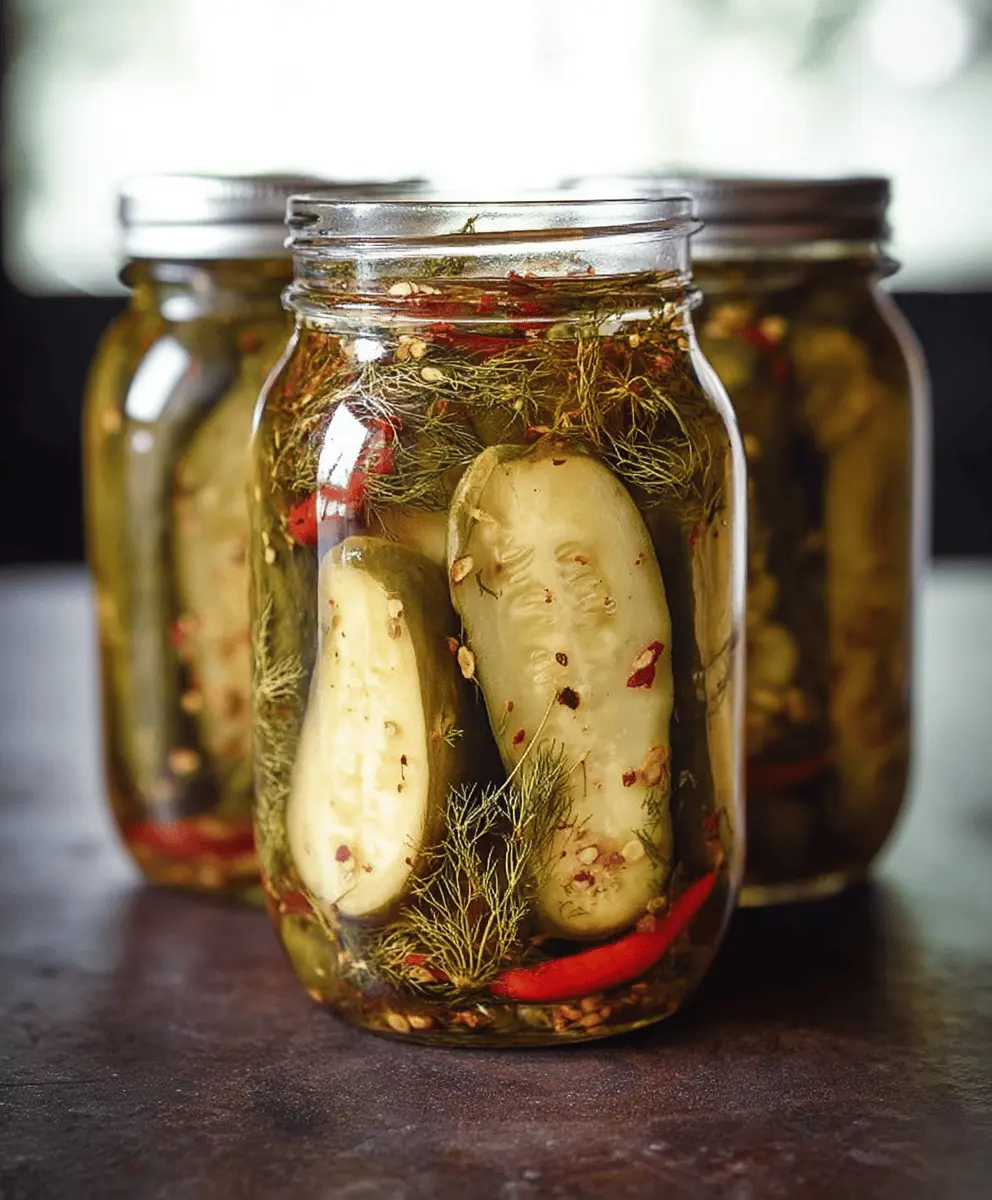 Killer Spicy Garlic Dill Pickles Recipe