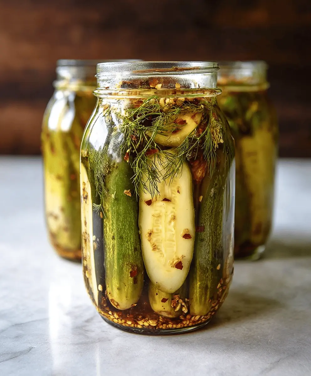 Killer Spicy Garlic Dill Pickles Recipe