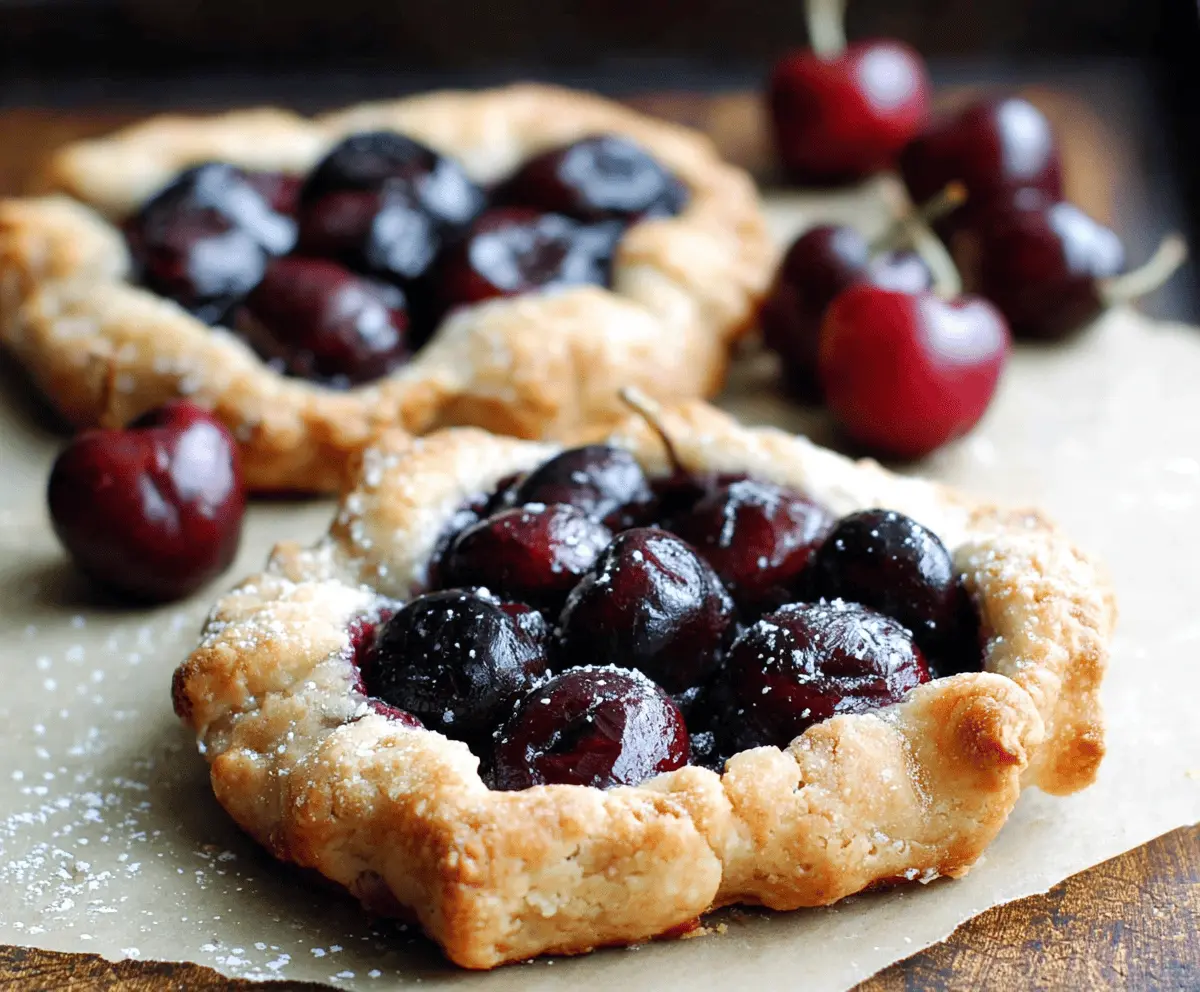 Easy Rustic Cherry Tarts Recipe