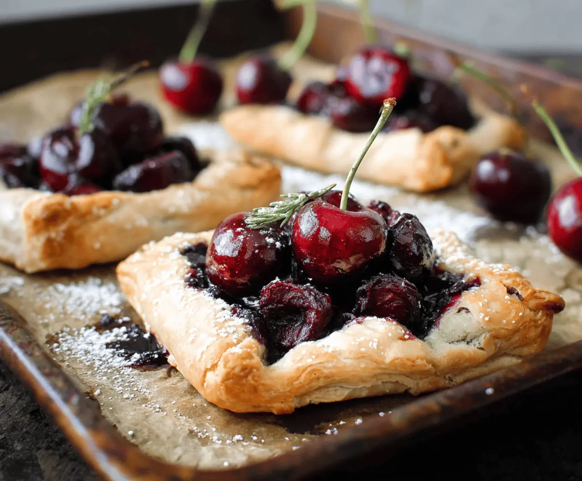 Easy Rustic Cherry Tarts Recipe