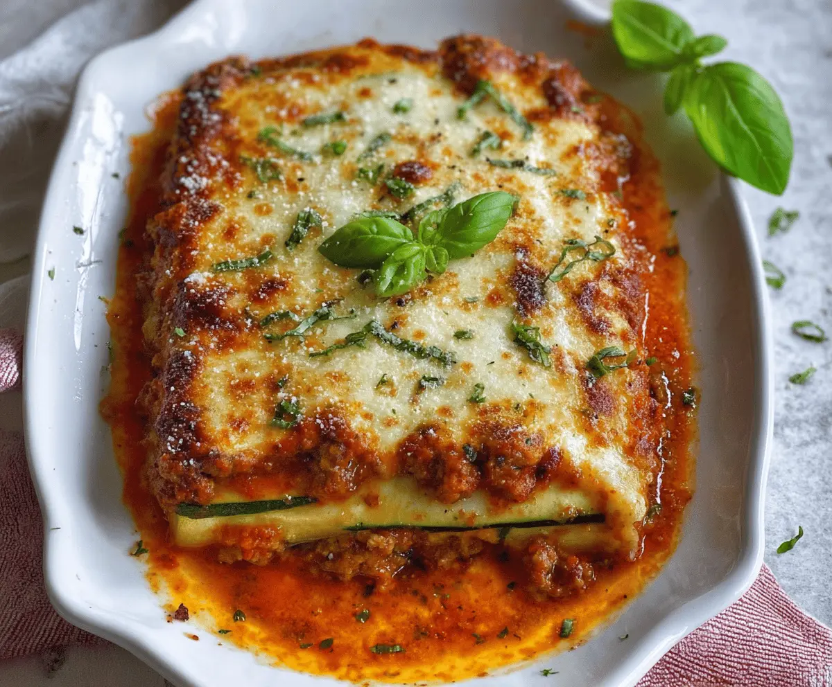 Healthy Zucchini Lasagna with Ground Turkey Recipe