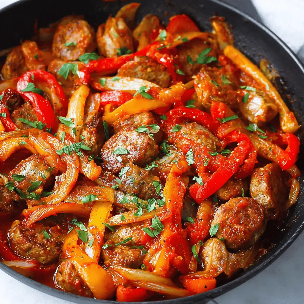 Easy Italian Sausage and Peppers Skillet Recipe