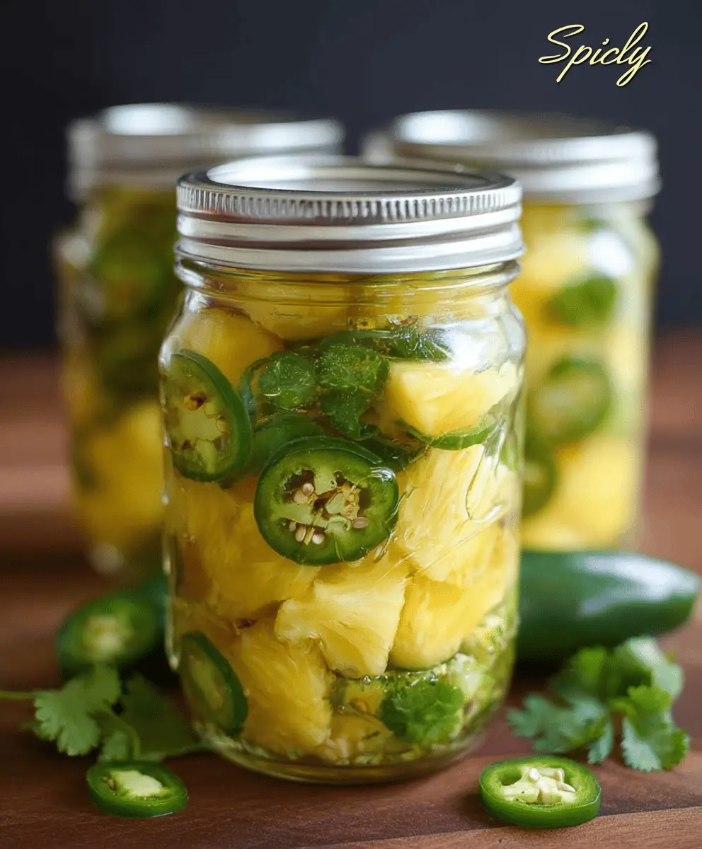 Sweet and Spicy Pineapple Jalapeño Pickles Recipe
