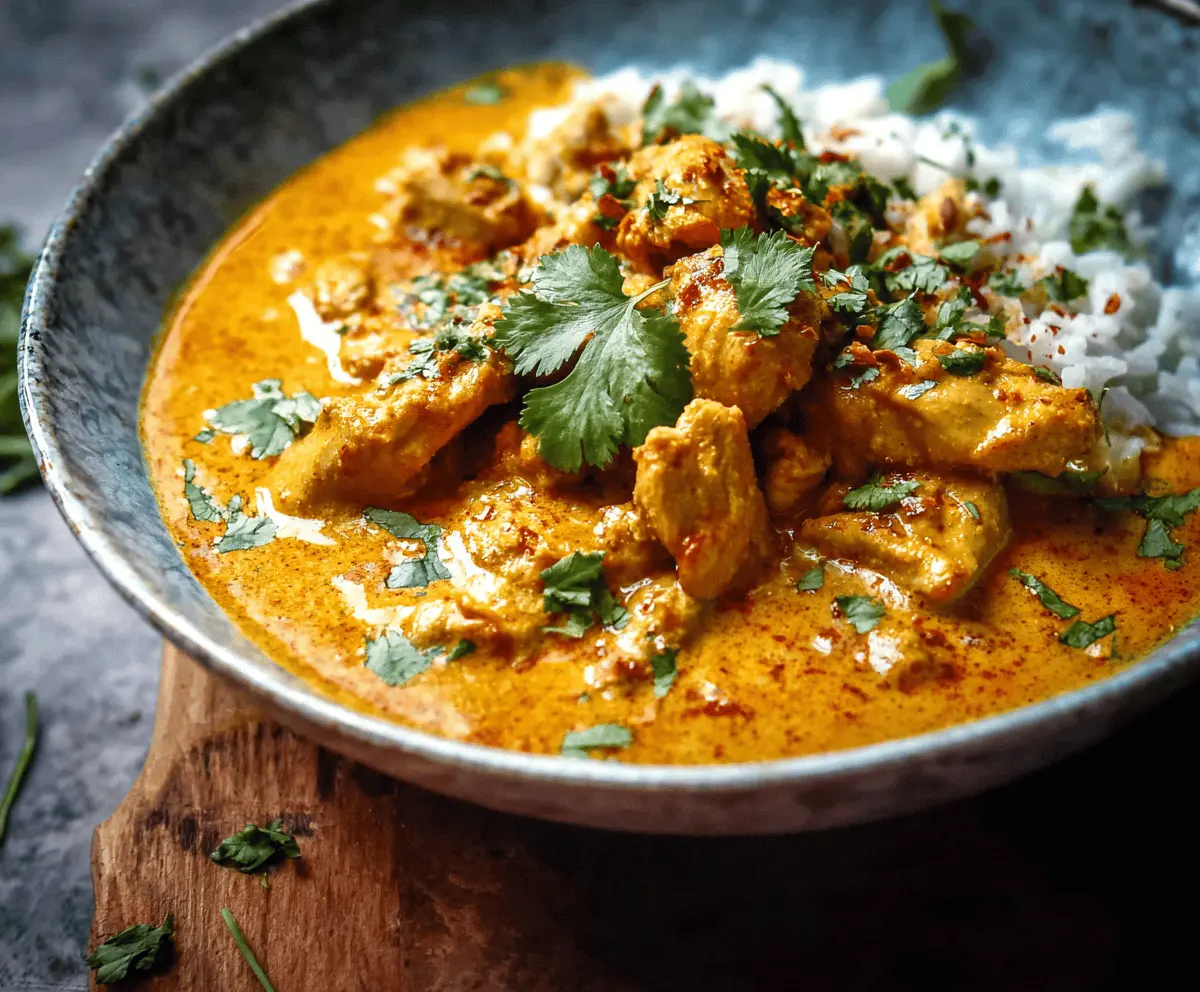 Easy Slow Cooker Chicken Korma Recipe