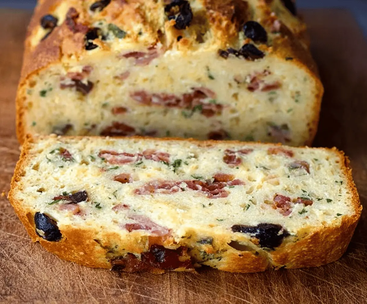 Olive, Bacon, and Cheese Bread Recipe for Savory Flavor