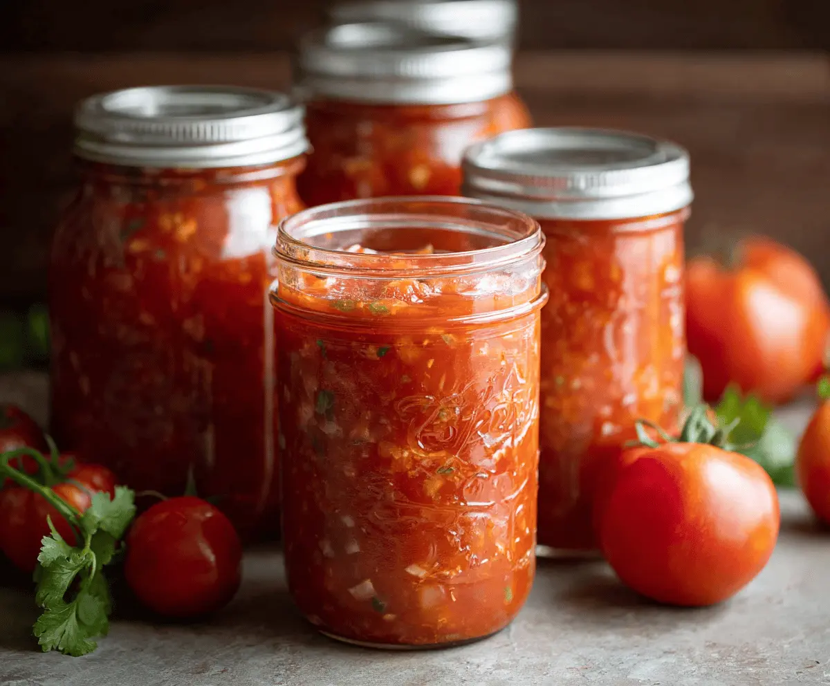 Easy Homemade Tomato Salsa Canning Recipe