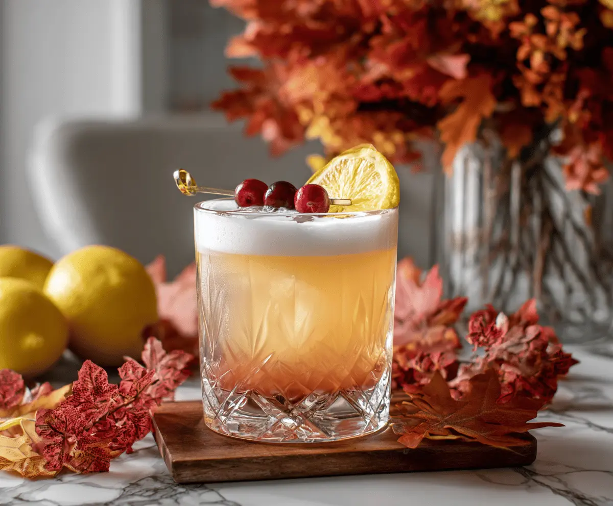 Autumn Gin Sour