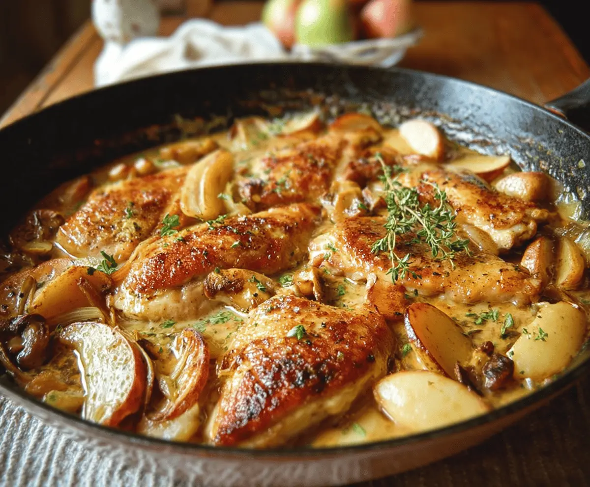 Chicken Normandy or French Apple Cider Chicken