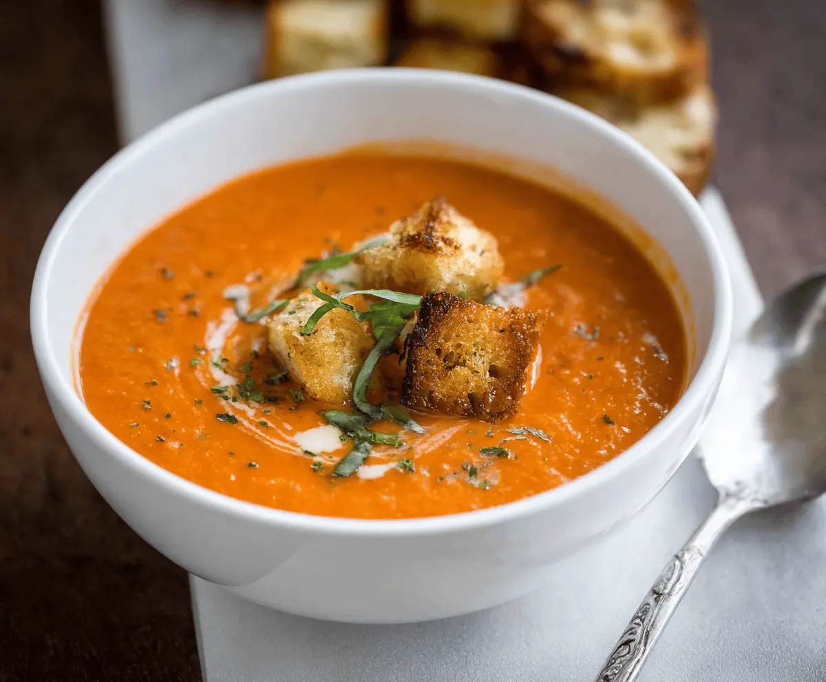 Easy Creamy Tomato Soup Recipe