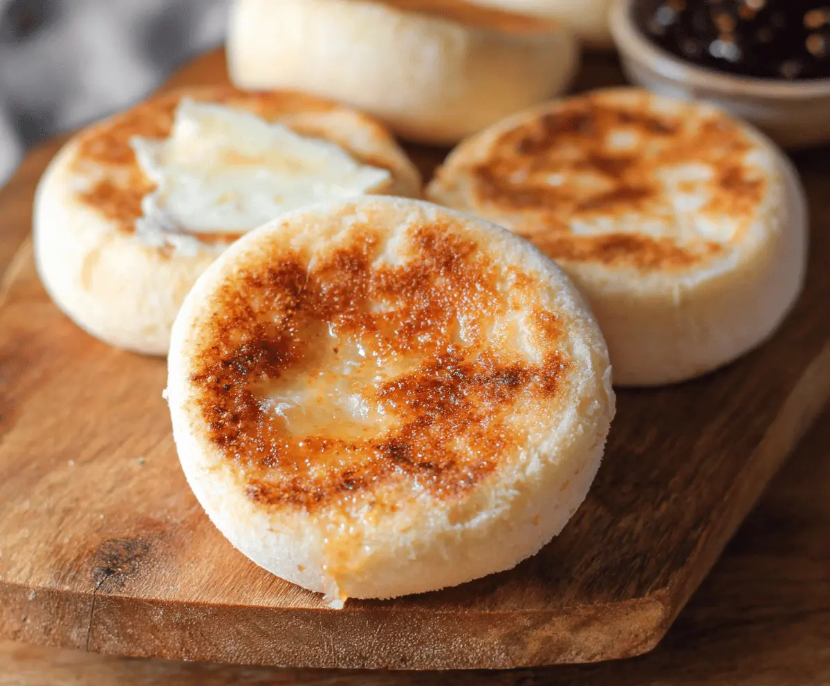Easy Homemade English Muffins with Perfect Crannies