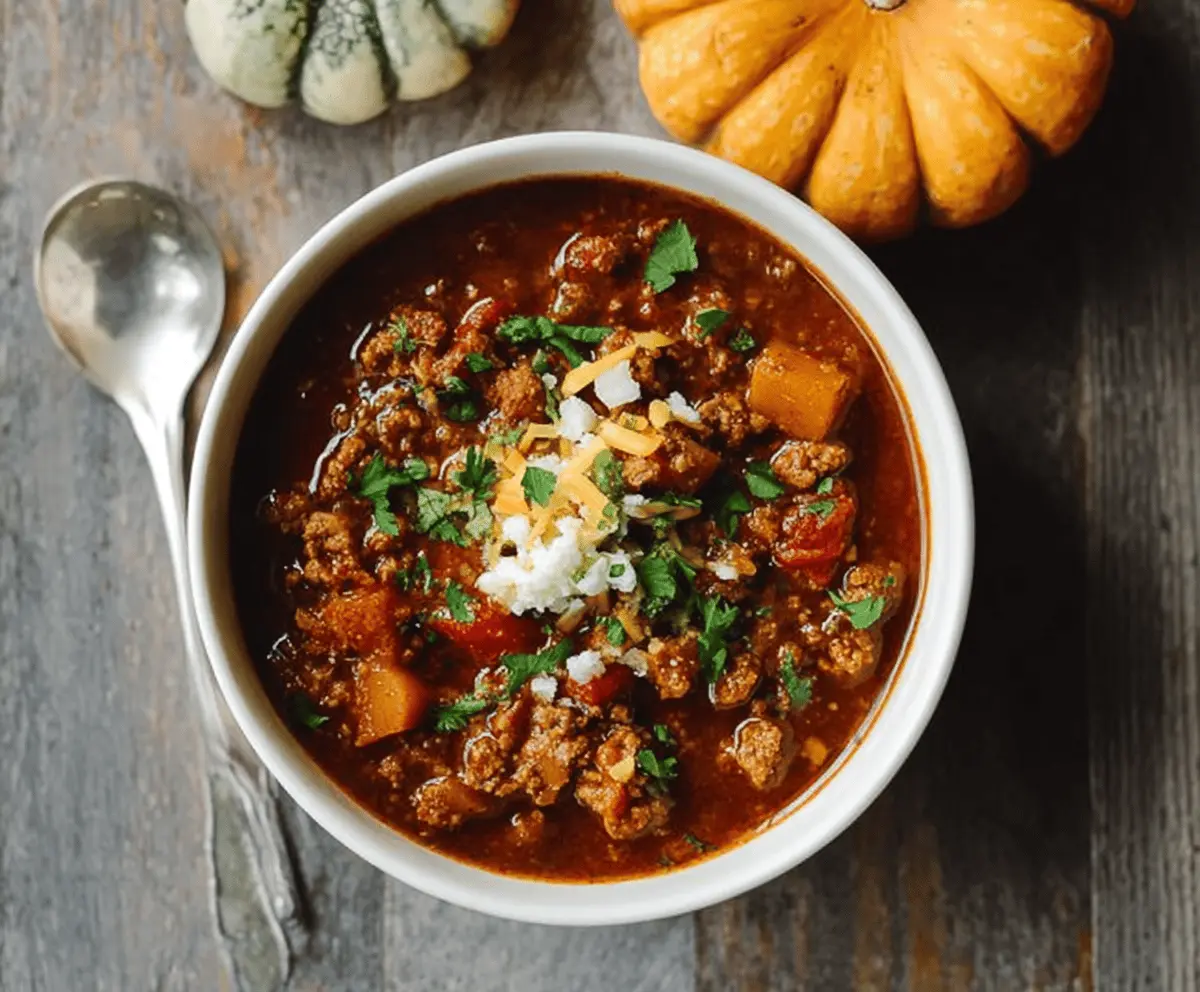 Paleo Pumpkin Chili