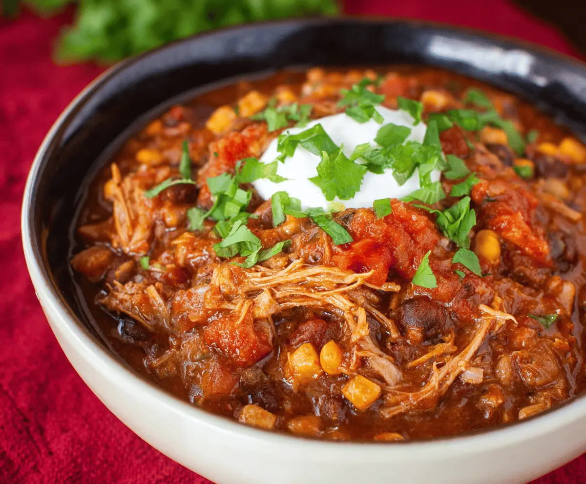 Seriously Good Pork Roast Chili