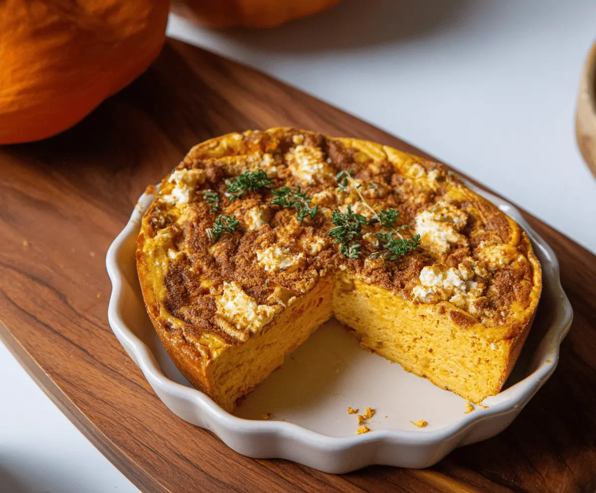 The Best High Protein Cottage Cheese Pumpkin Bake