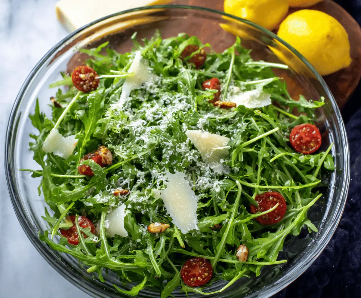 Arugula Salad with Lemon Vinaigrette