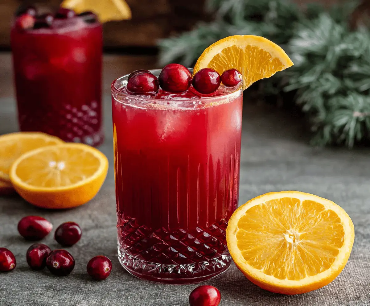 Cranberry and Orange Juice