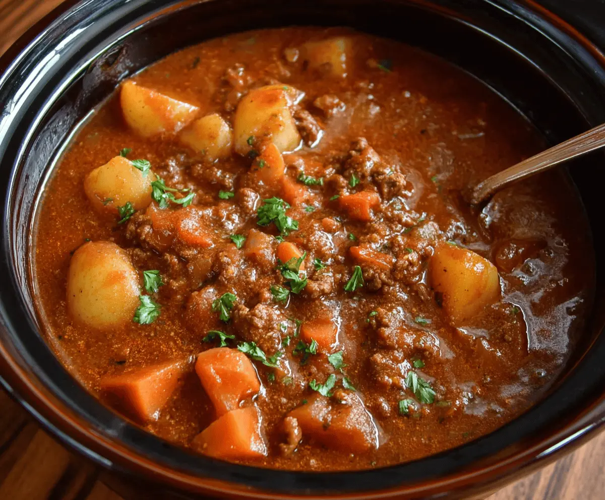 Crock Pot Poor Mans Stew