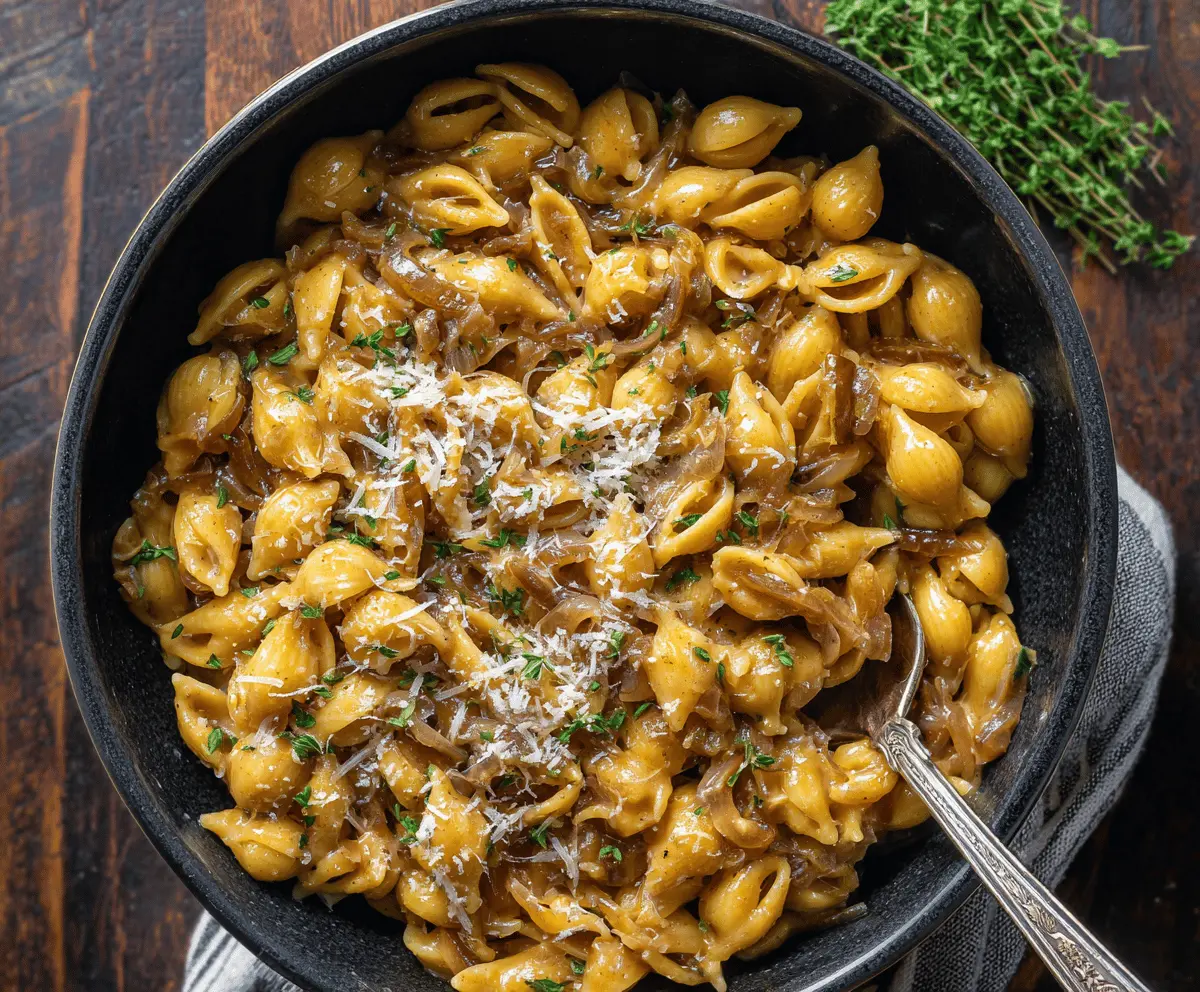 One Pot French Onion Pasta