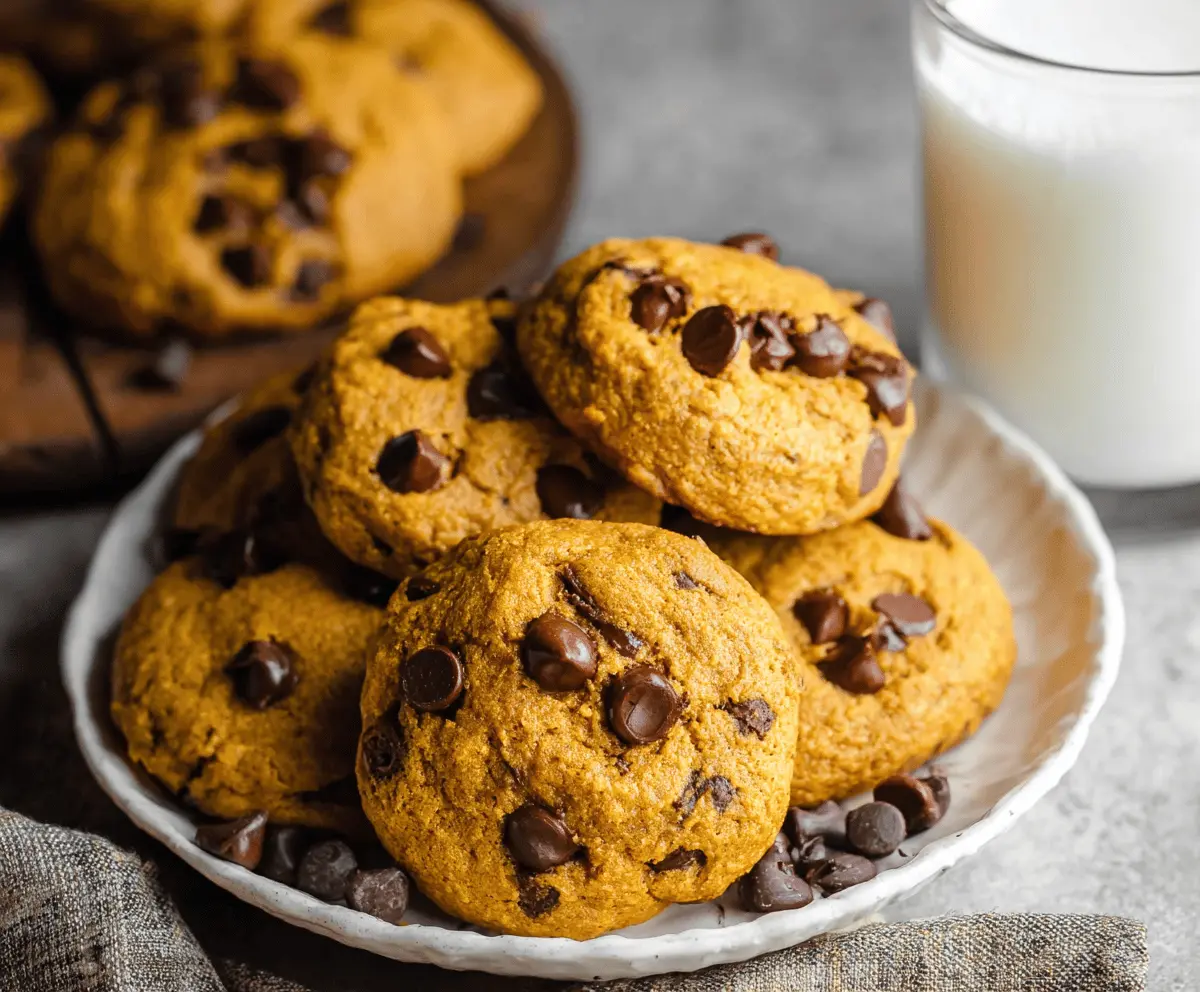 Pumpkin Chocolate Chip Cookies