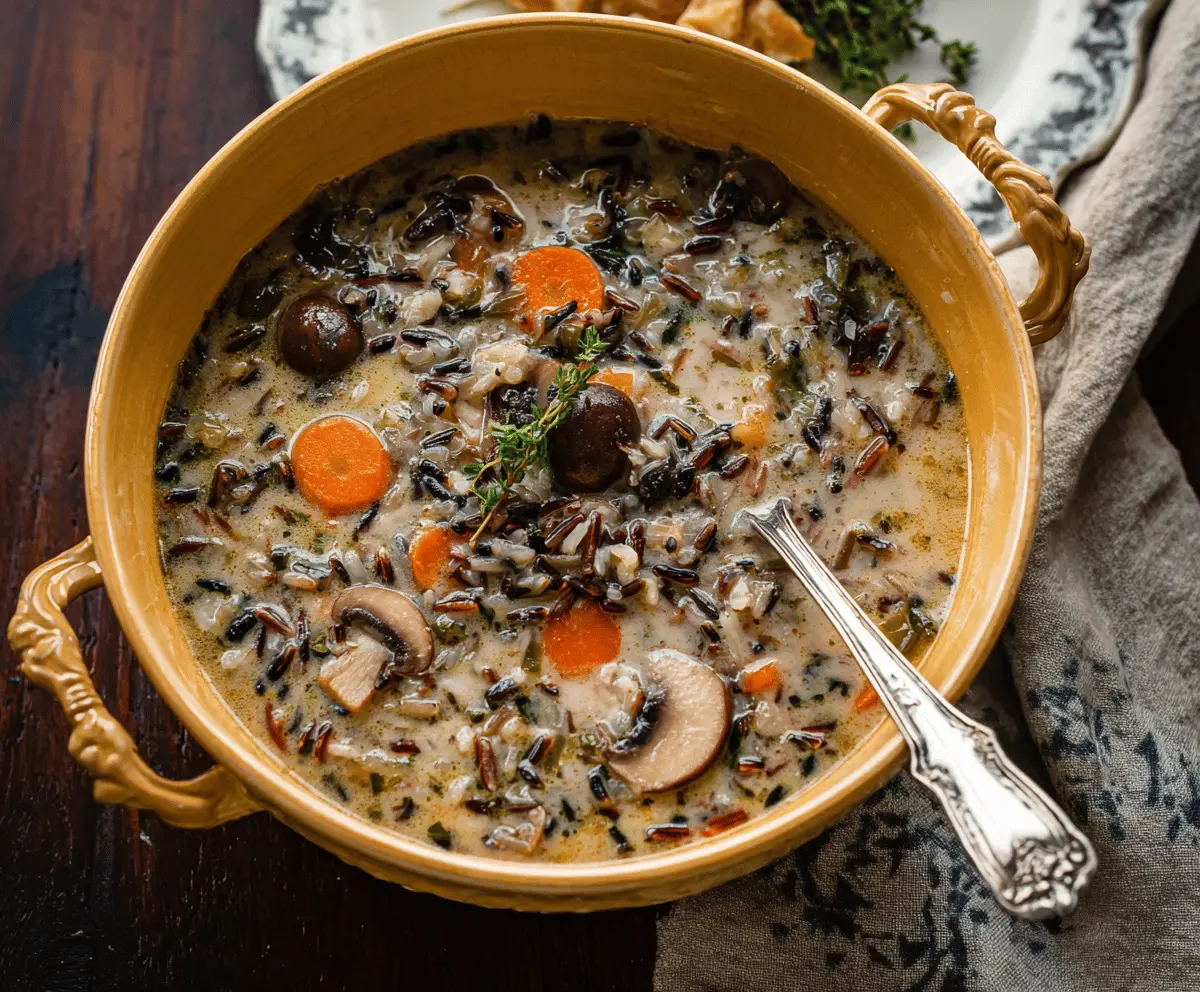Wild Rice Mushroom Soup
