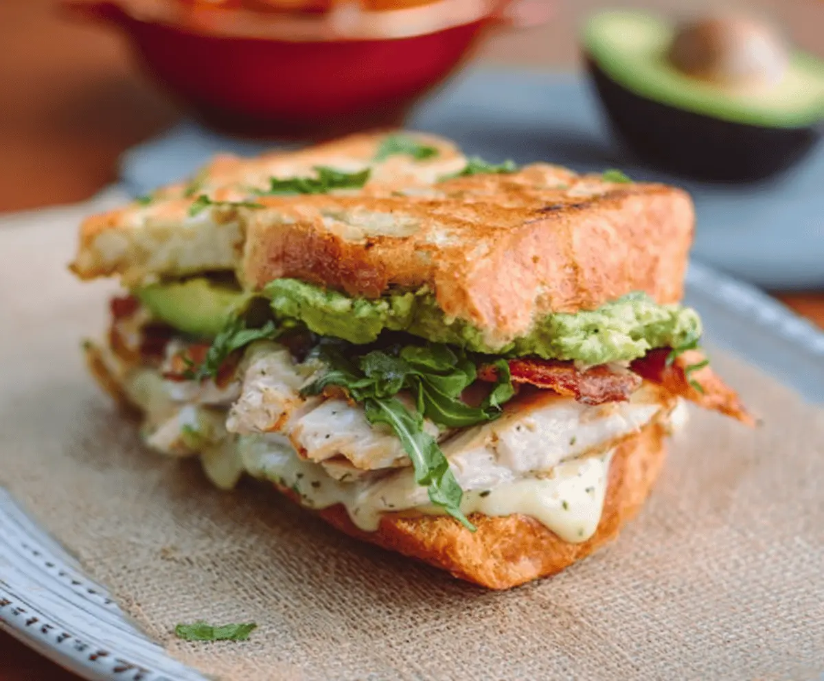 Chicken Avocado Melt Sandwich