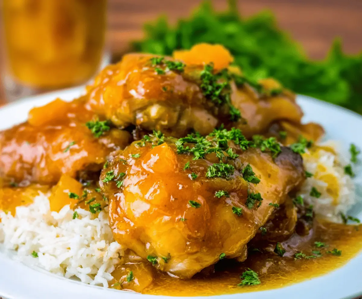 Crock Pot Apricot Chicken