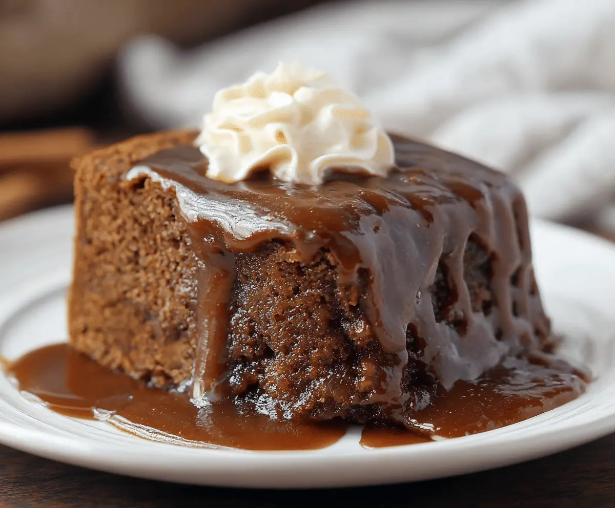 Gingerbread Pudding Cake