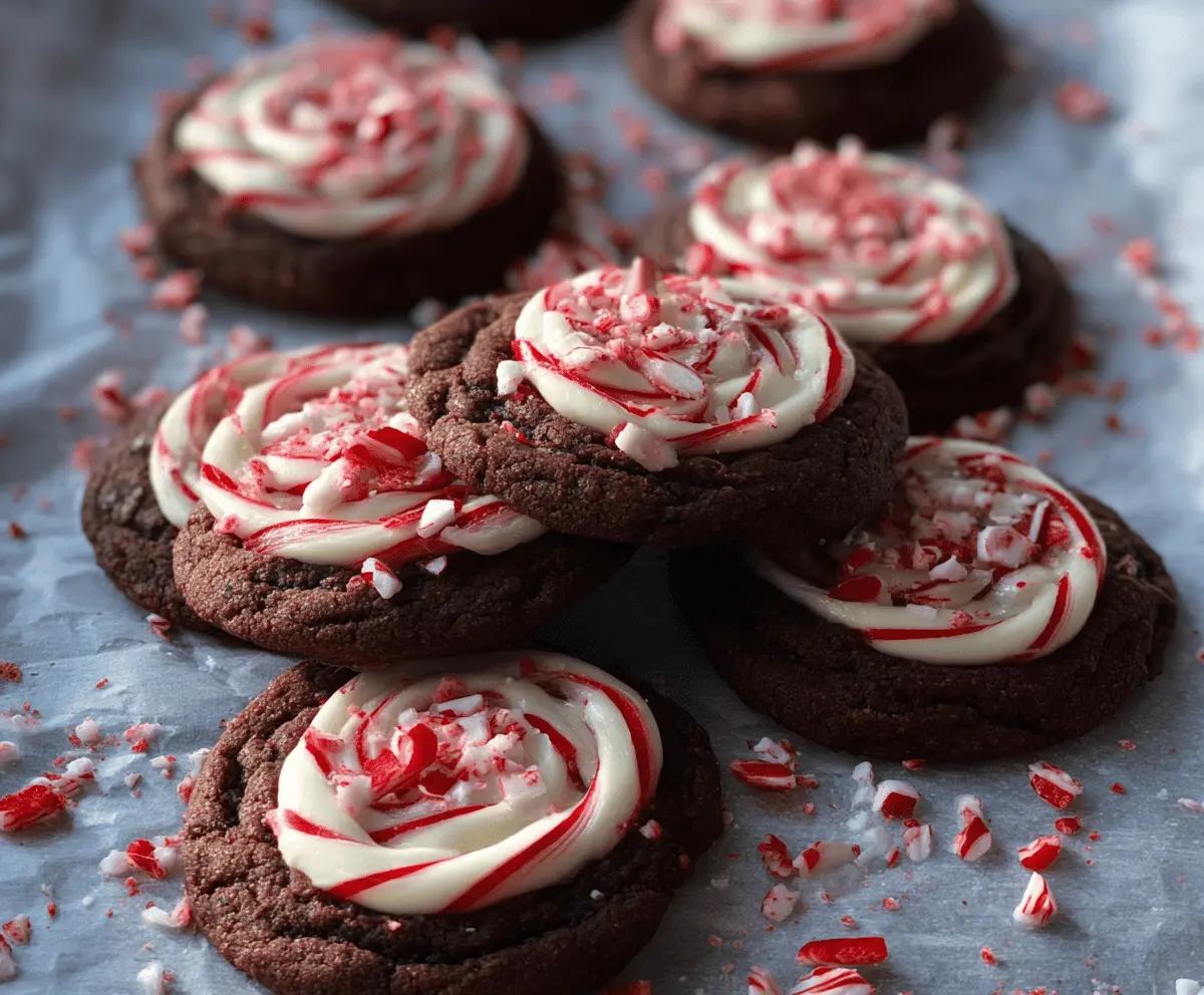 Peppermint Chocolate Cookies