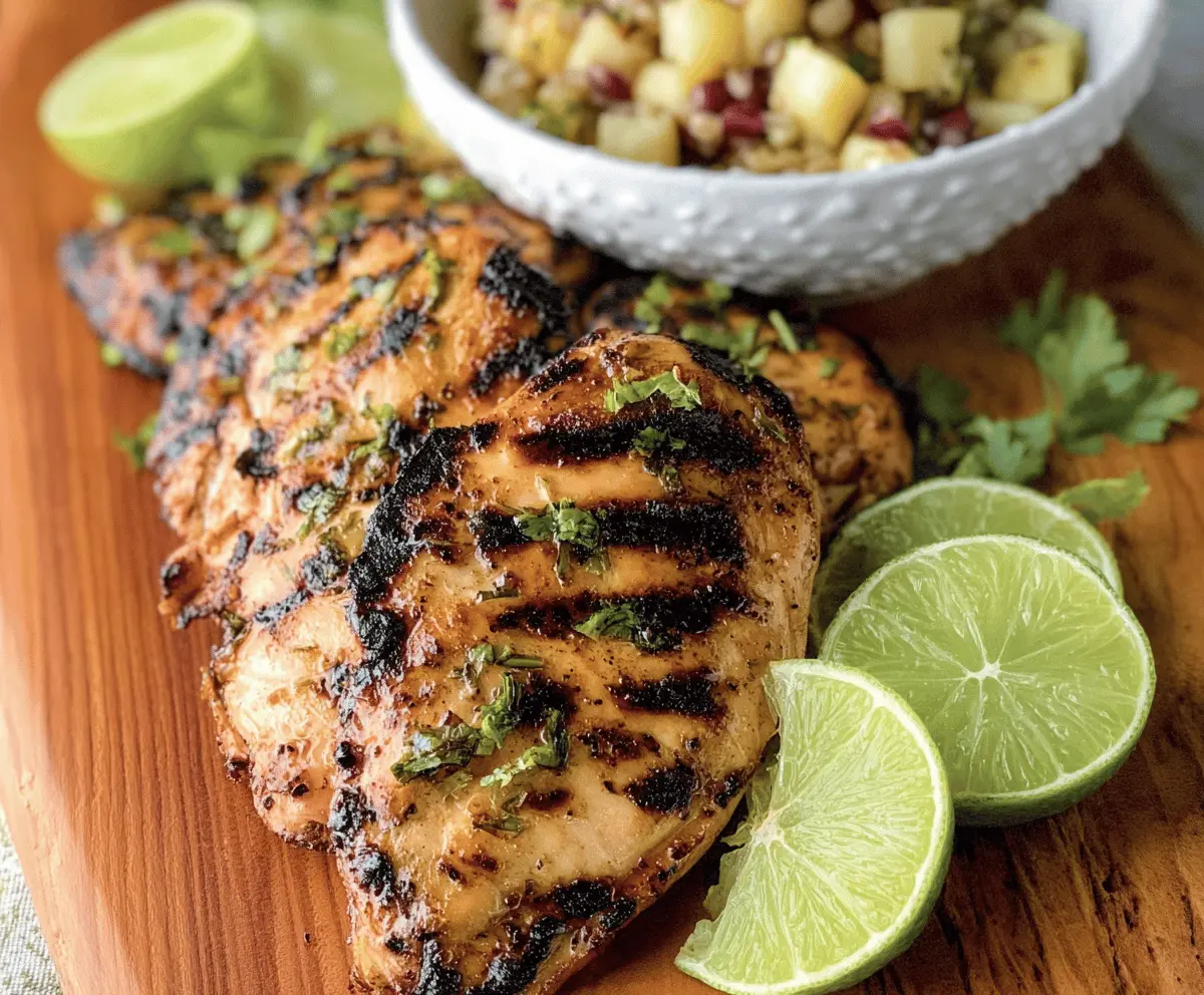 Tangy Garlic Lime Grilled Chicken