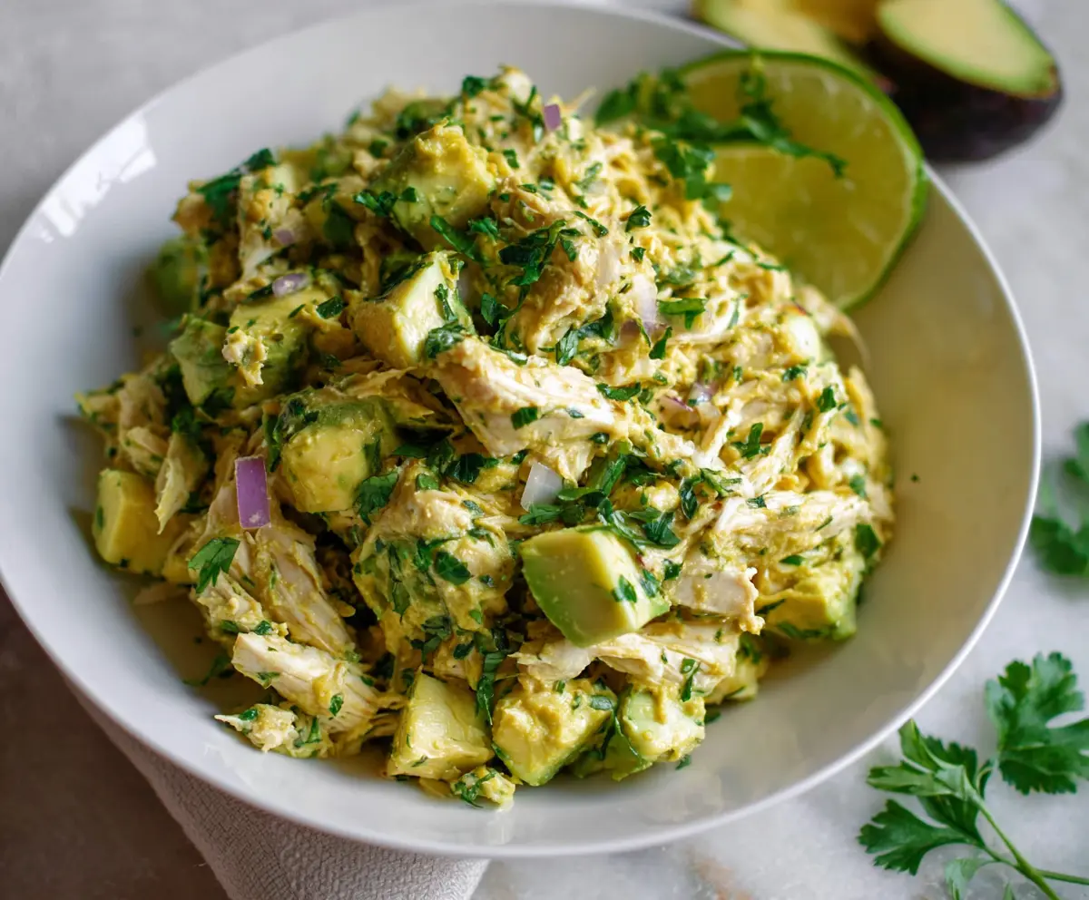 Avocado Chicken Salad (High Protein, No Mayo)