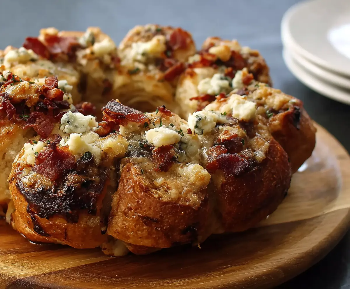 Bacon Gorgonzola Pull Aparts