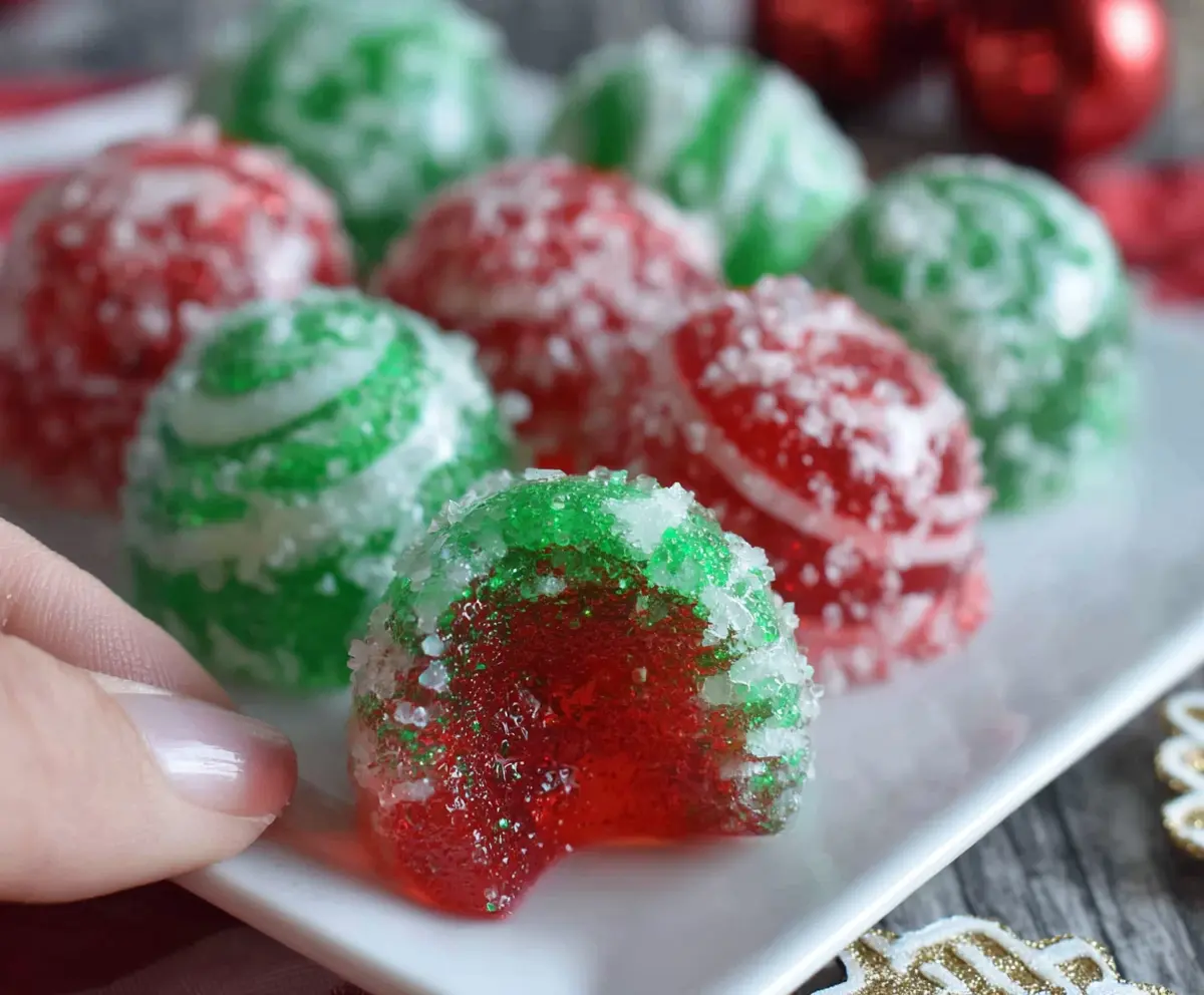 Christmas Jello Balls Recipe