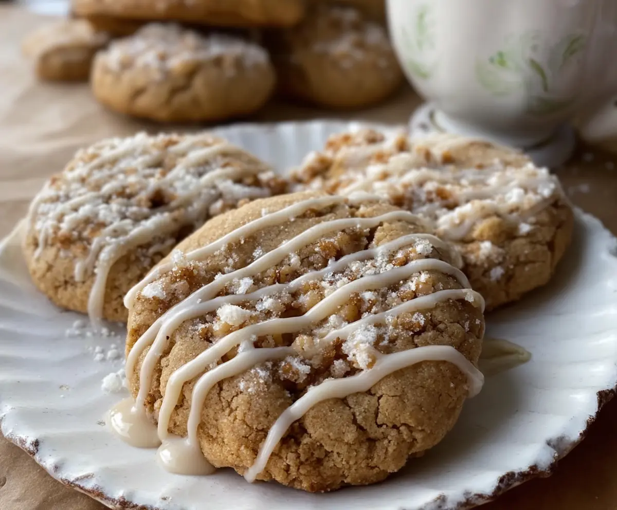 Delicious Gilmore Girls Coffee Cake Cookies fresh out of the oven, perfect for breakfast or brunch.