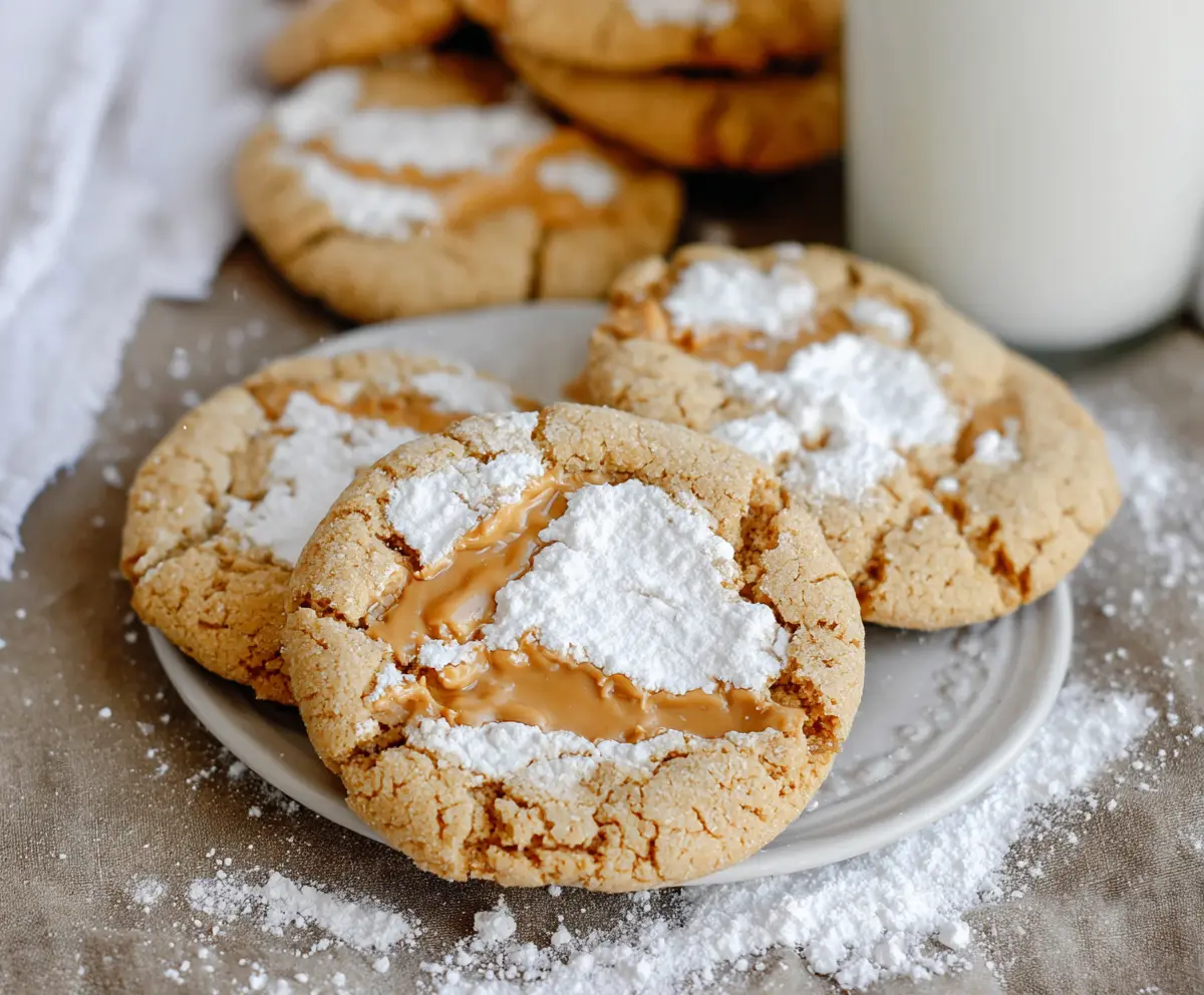 Delicious homemade Fluffernutter cookies with gooey marshmallow and peanut butter filling.