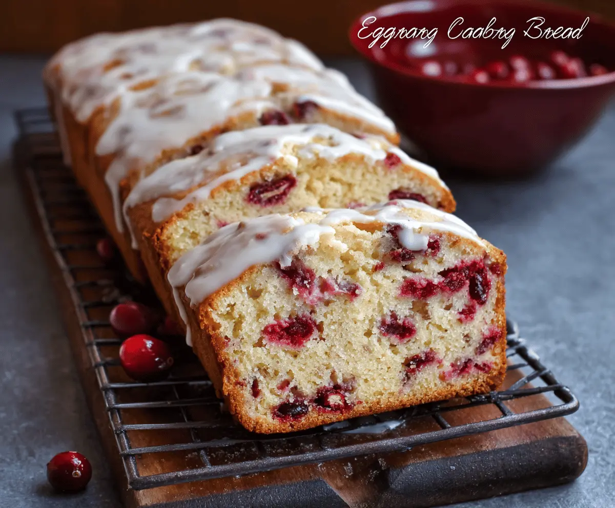 Eggnog Cranberry Bread
